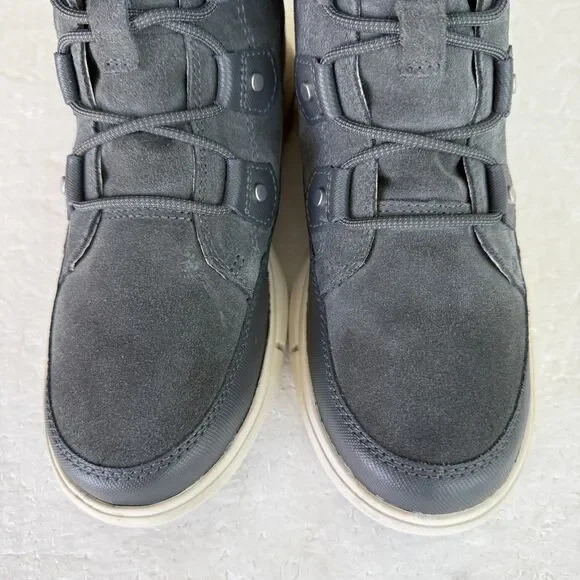 Size 7 - Sorel Women's Explorer 2 Joan Boots Waterproof Grill/Fawn Gray Lace-up - Picture 5 of 11